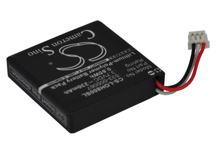 Replacement Battery for Logitech H800 – Wireless Headset – 230mAh/0.85Wh / 3.7V