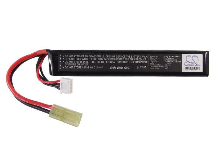 Replacement Battery for Airsoft Guns CS-LP110C18MT – Airsoft Guns – 1100mAh / 12.21Wh / 11.1V
