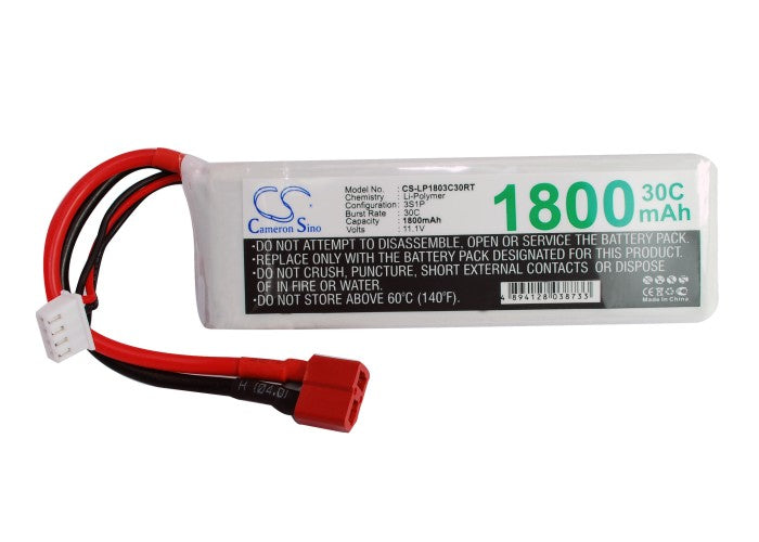 Replacement Battery for RC CS-LP1803C30RT – Heli/Airplane – 1800mAh / 19.98Wh / 11.1V