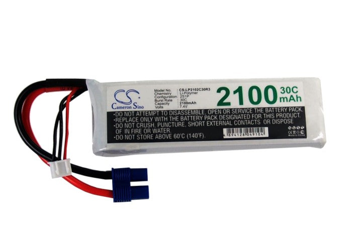Replacement Battery for RC CS-LP2102C30R3 – Cars – 2100mAh / 15.54Wh / 7.4V