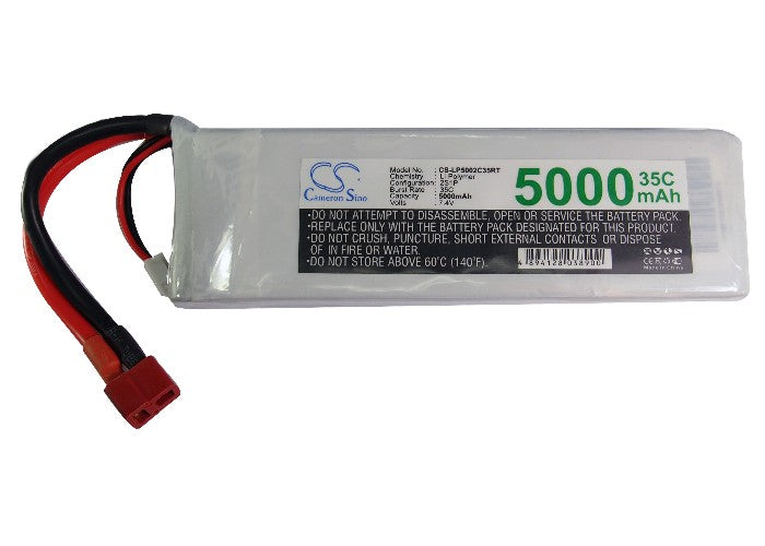 Replacement Battery for RC CS-LP5002C35RT – Cars – 5000mAh / 37.00Wh / 7.4V