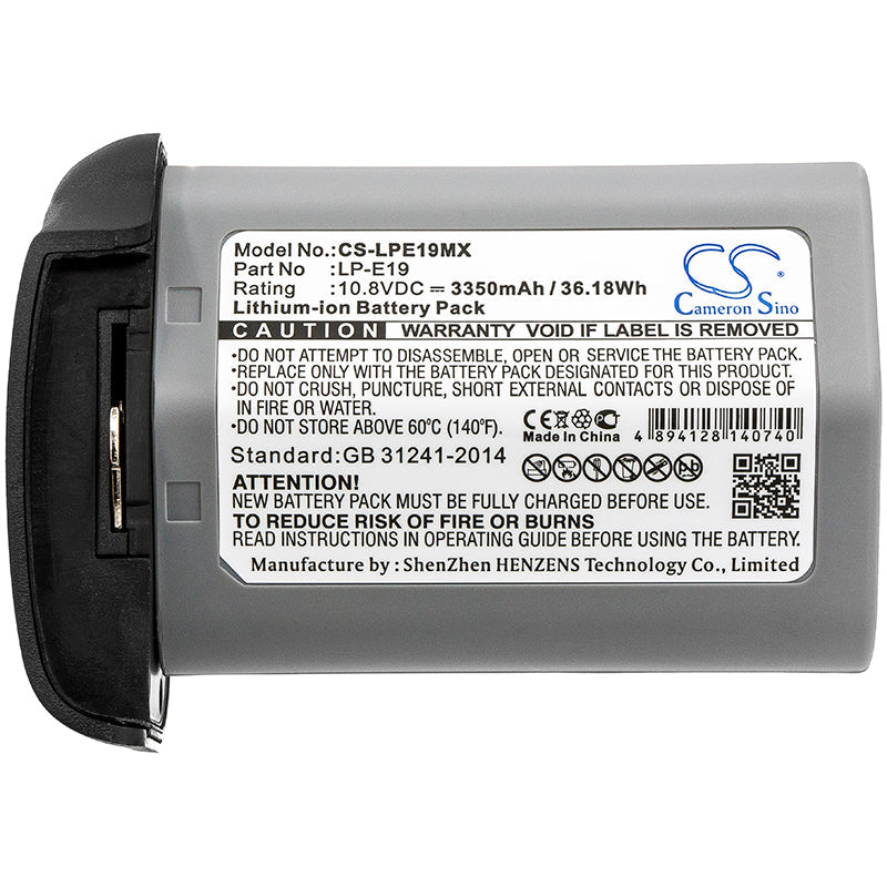 Replacement Battery for Canon 1D Mark 3 – Camera – 3350mAh / 36.18Wh / 10.8V