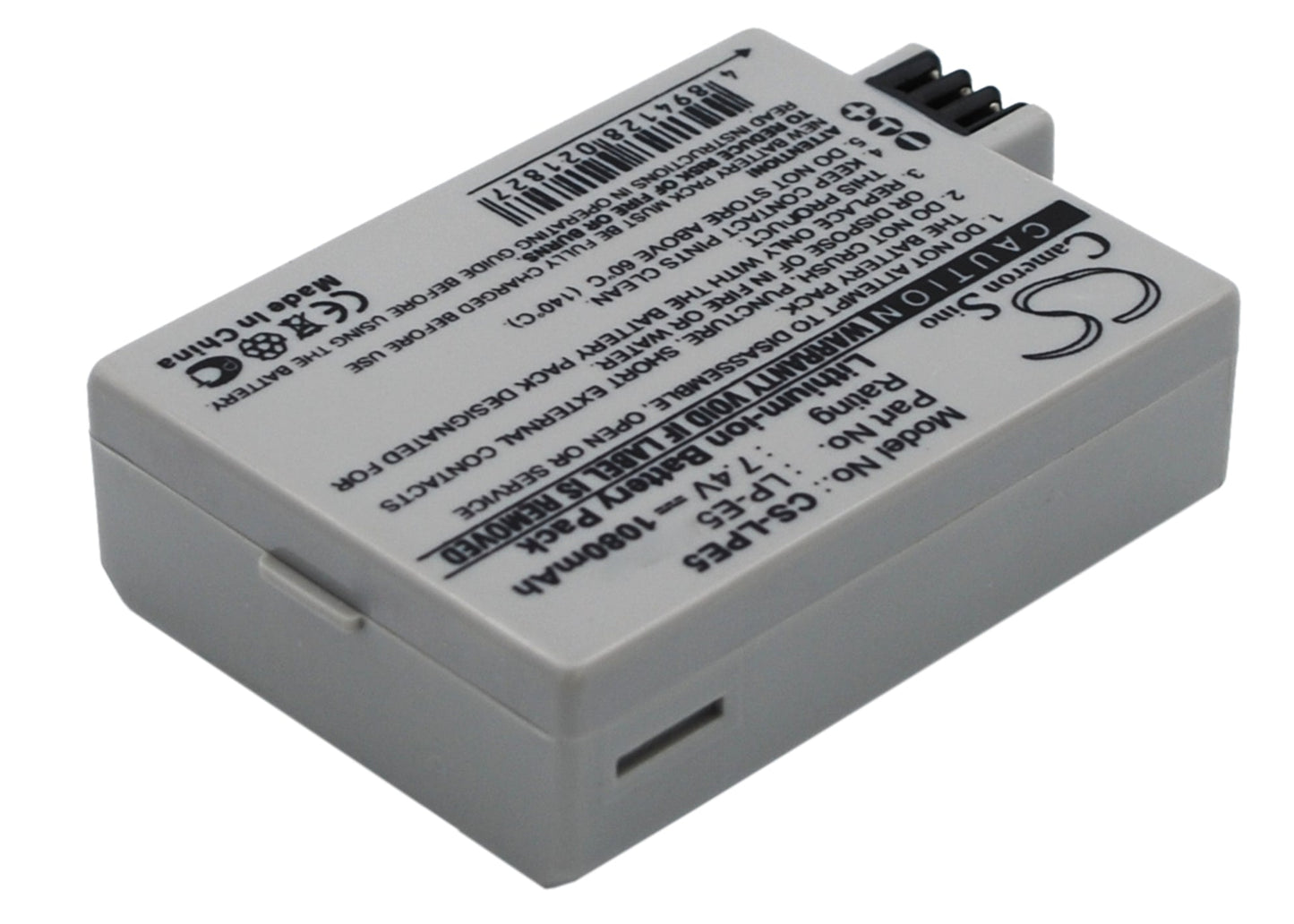 Replacement Battery for Canon EOS 1000D – Camera – 1080mAh/7.99Wh / 7.4V