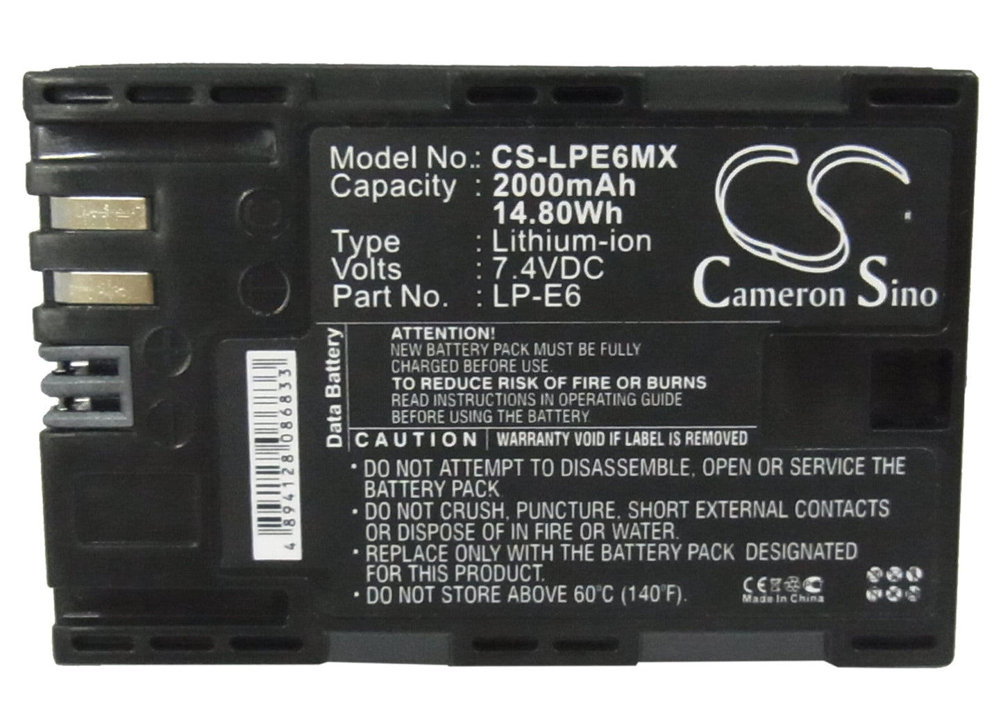 Replacement Battery for Tether Tools Air Direct – Camera – 2000mAh / 14.80Wh / 7.4V