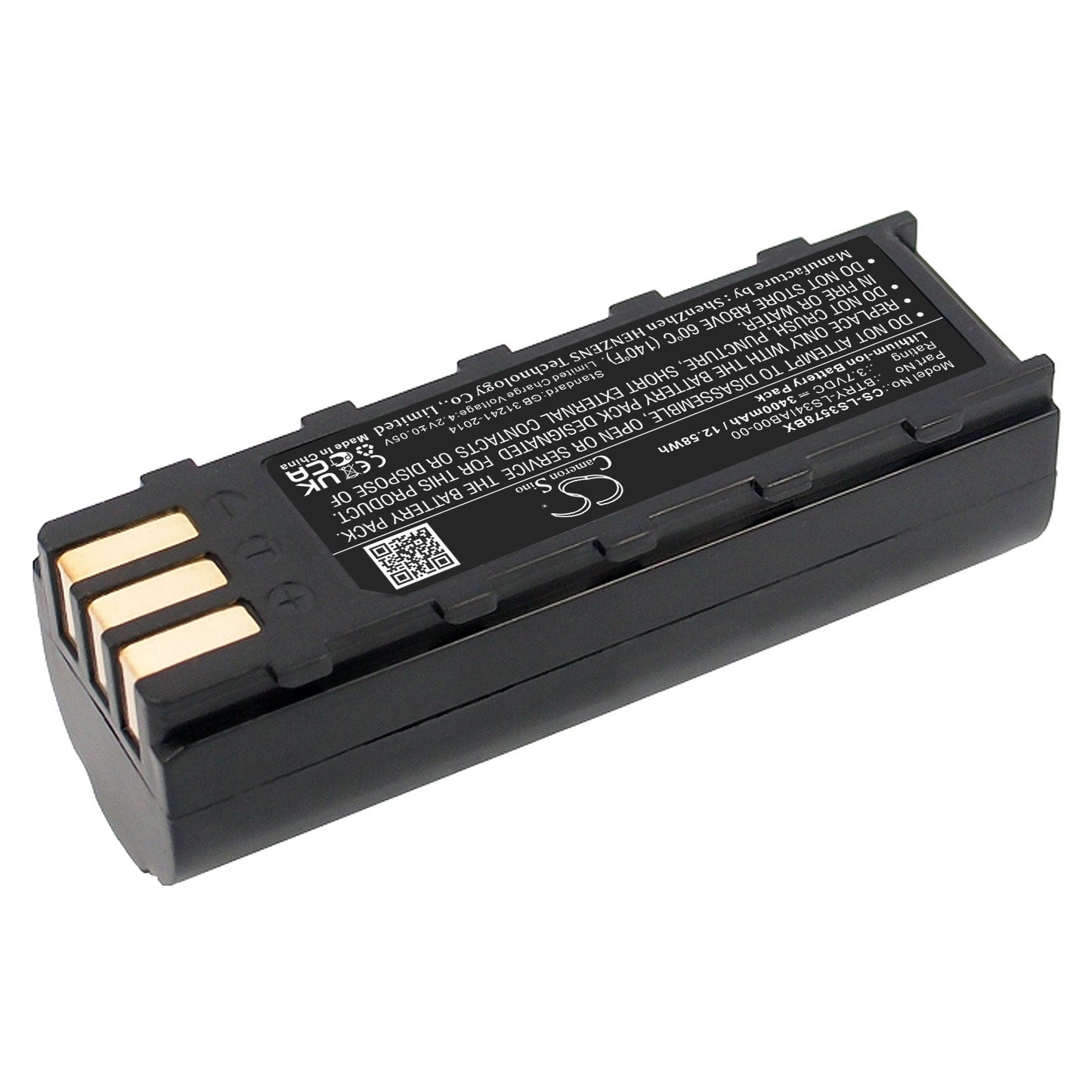 Replacement Battery for Symbol DS3478 – Barcode Scanner – 3400mAh / 12.58Wh / 3.7V
