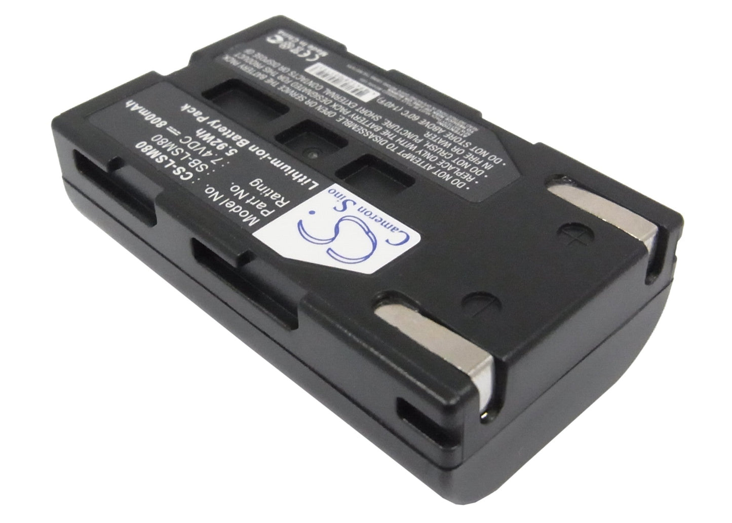 Replacement Battery for Samsung SC-D173(U) – Camera – 800mAh / 5.92Wh / 7.4V