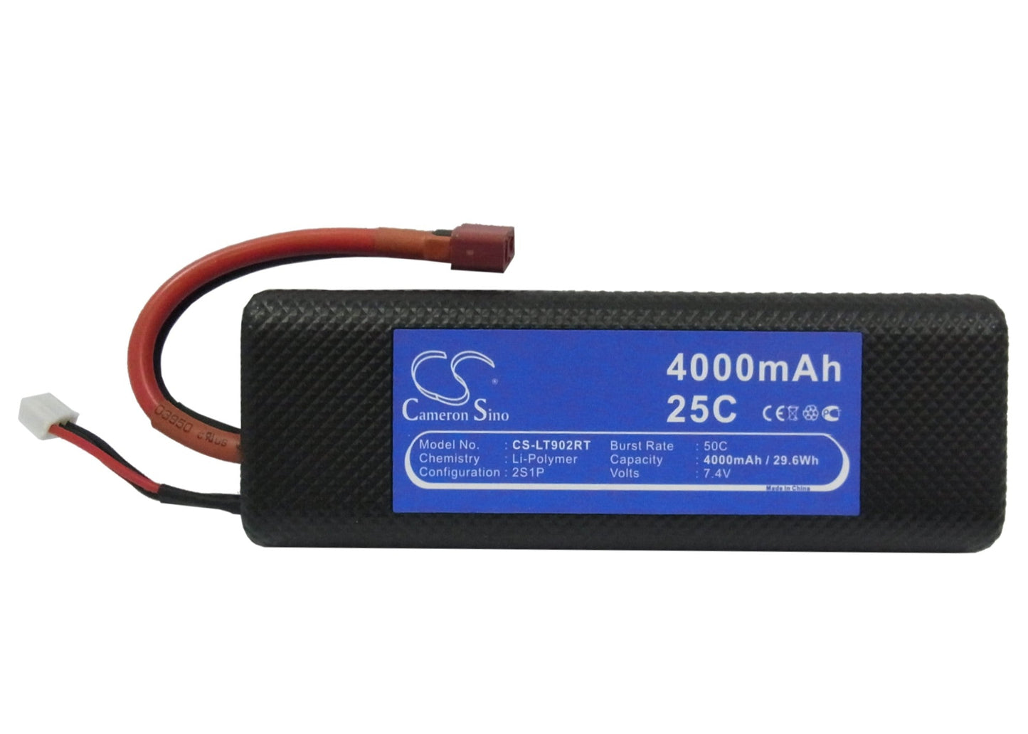 Replacement Battery for RC CS-LT902RT – Cars – 4000mAh / 29.60Wh / 7.4V