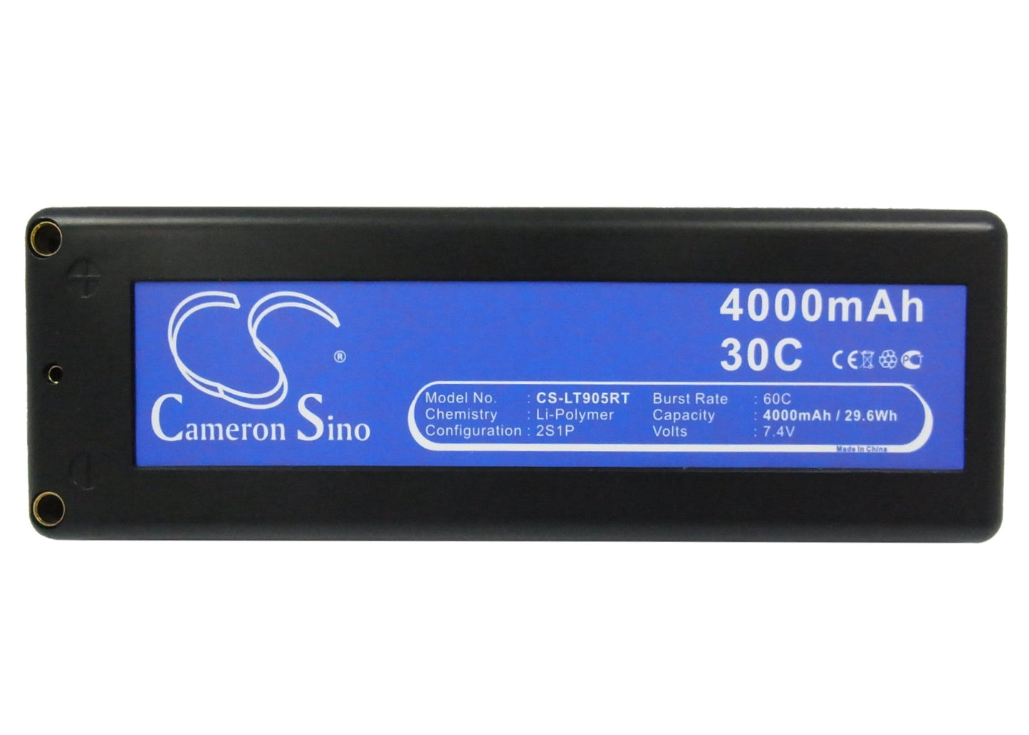 Replacement Battery for RC CS-LT905RT – Heli/Airplane – 4000mAh / 29.60Wh / 7.4V