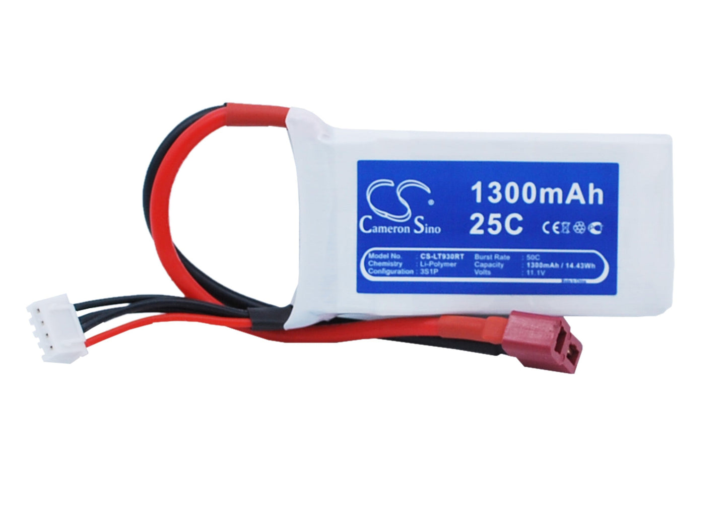 Replacement Battery for RC CS-LT930RT – Remote control – 1300mAh / 14.43Wh / 11.1V