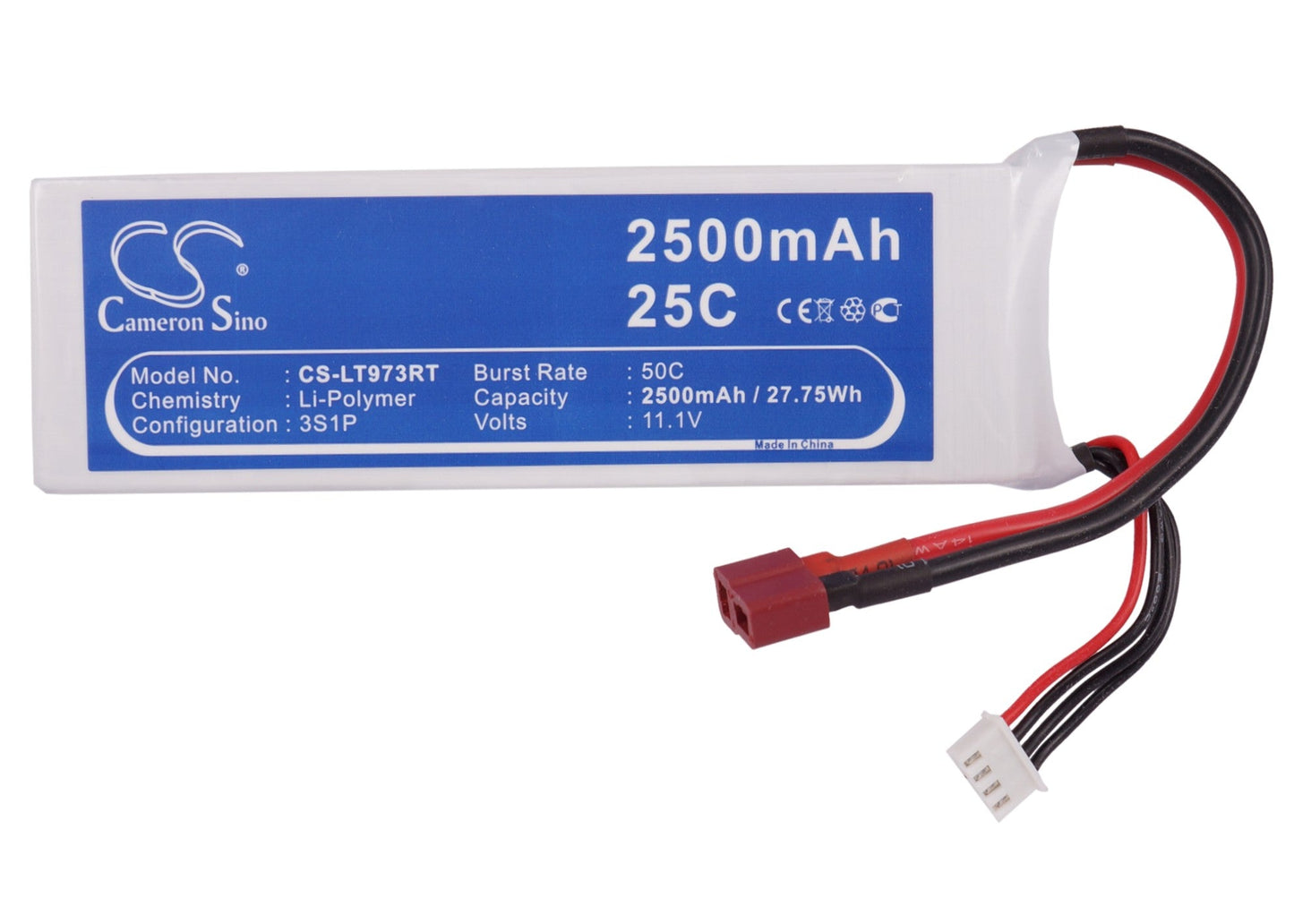 Replacement Battery for RC CS-LT973RT – FPV – 2500mAh / 27.75Wh / 11.1V