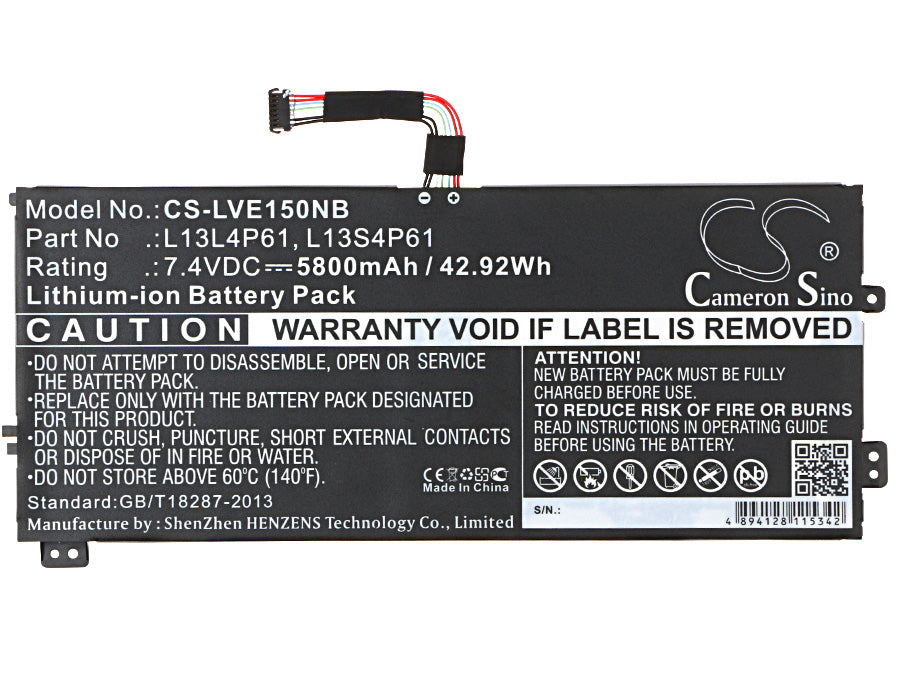 Replacement Battery for Lenovo Edge 15 – Notebook, Laptop – 5800mAh / 42.92Wh / 7.4V