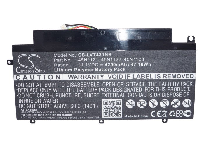 Replacement Battery for Lenovo ThinkPad T431s – Notebook, Laptop – 4250mAh / 47.18Wh / 11.1V