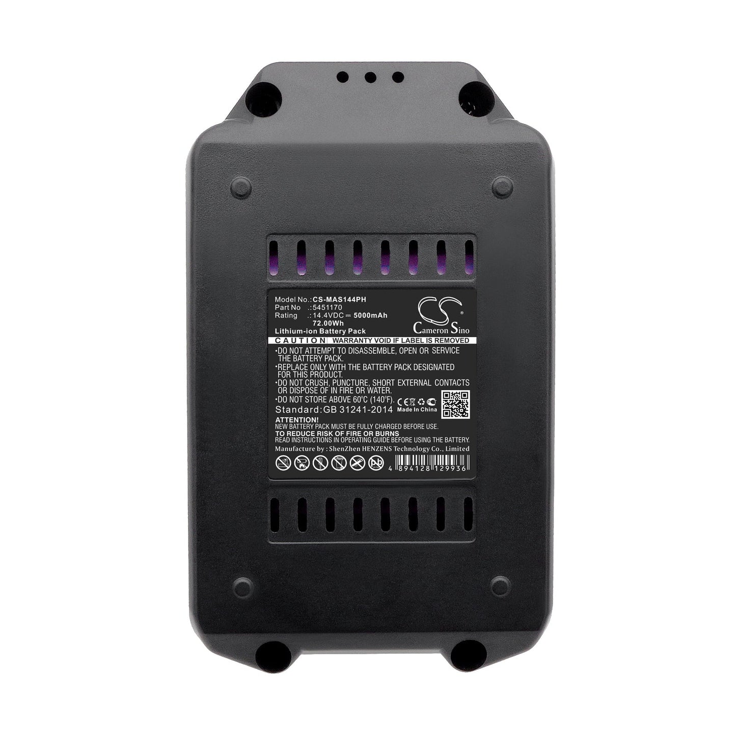 Replacement Battery for Meister Craft  5450880 – Power Tools – 5000mAh / 72.00Wh / 14.4V