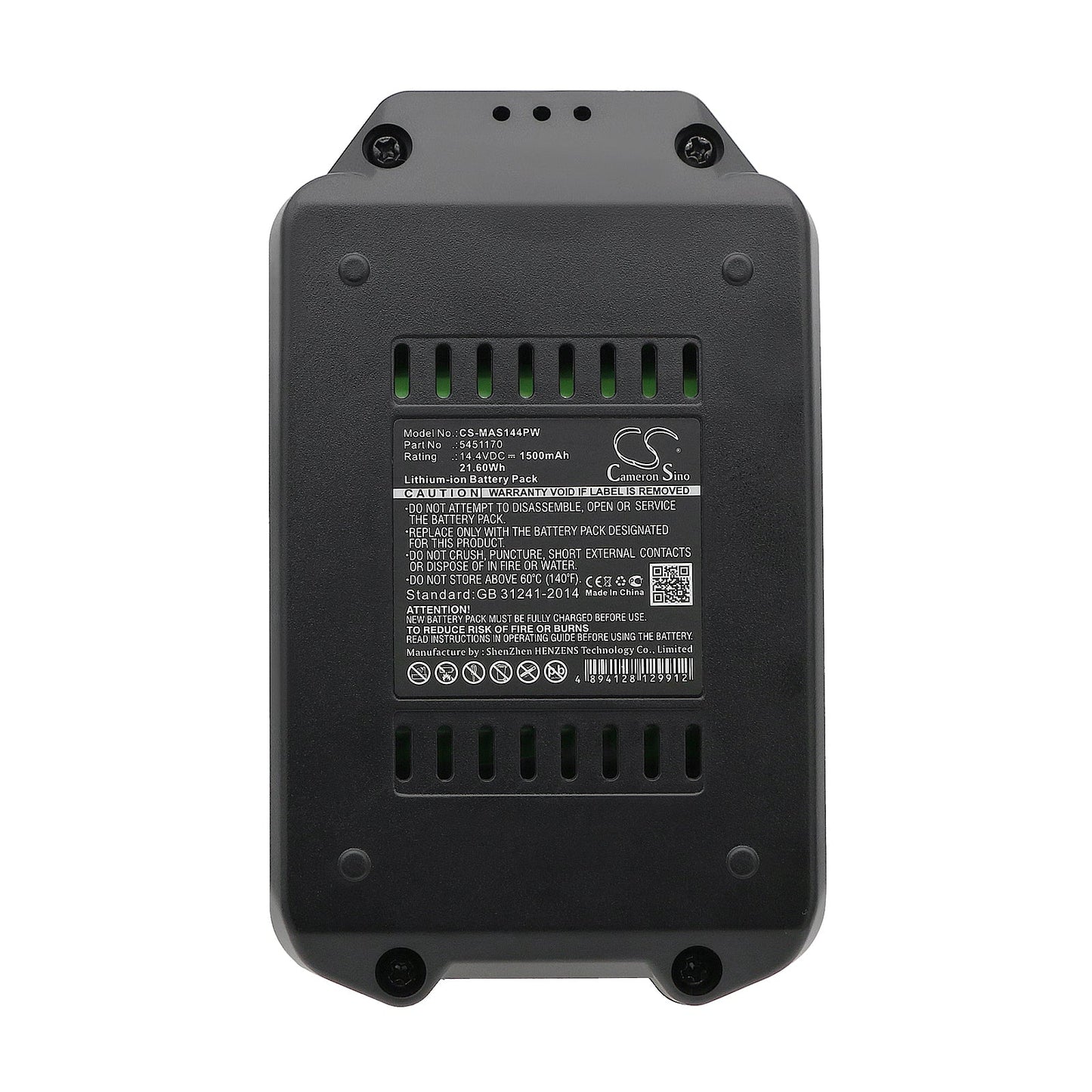 Replacement Battery for Meister Craft  5450880 – Power Tools – 1500mAh / 21.60Wh / 14.4V