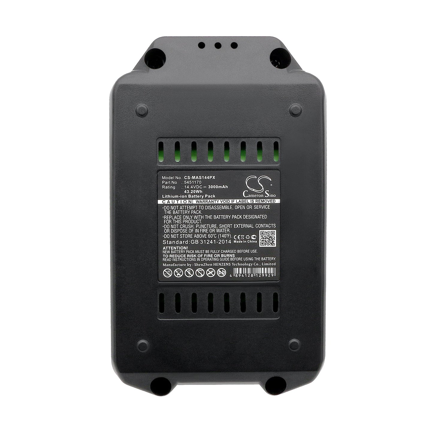 Replacement Battery for Meister Craft  5450880 – Power Tools – 3000mAh / 43.20Wh / 14.4V