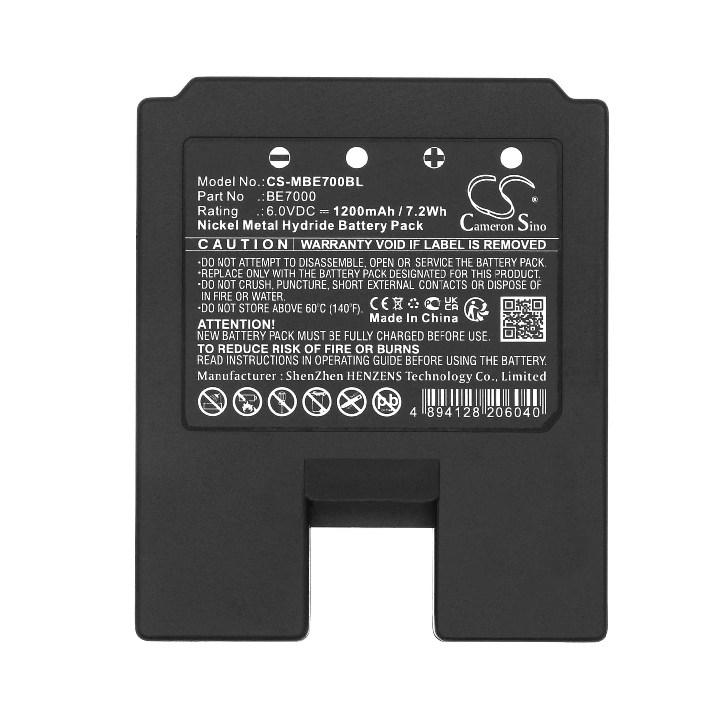 Replacement Battery for IMET MICRON – Crane Remote Control – 1200mAh / 7.2Wh / 6.0V