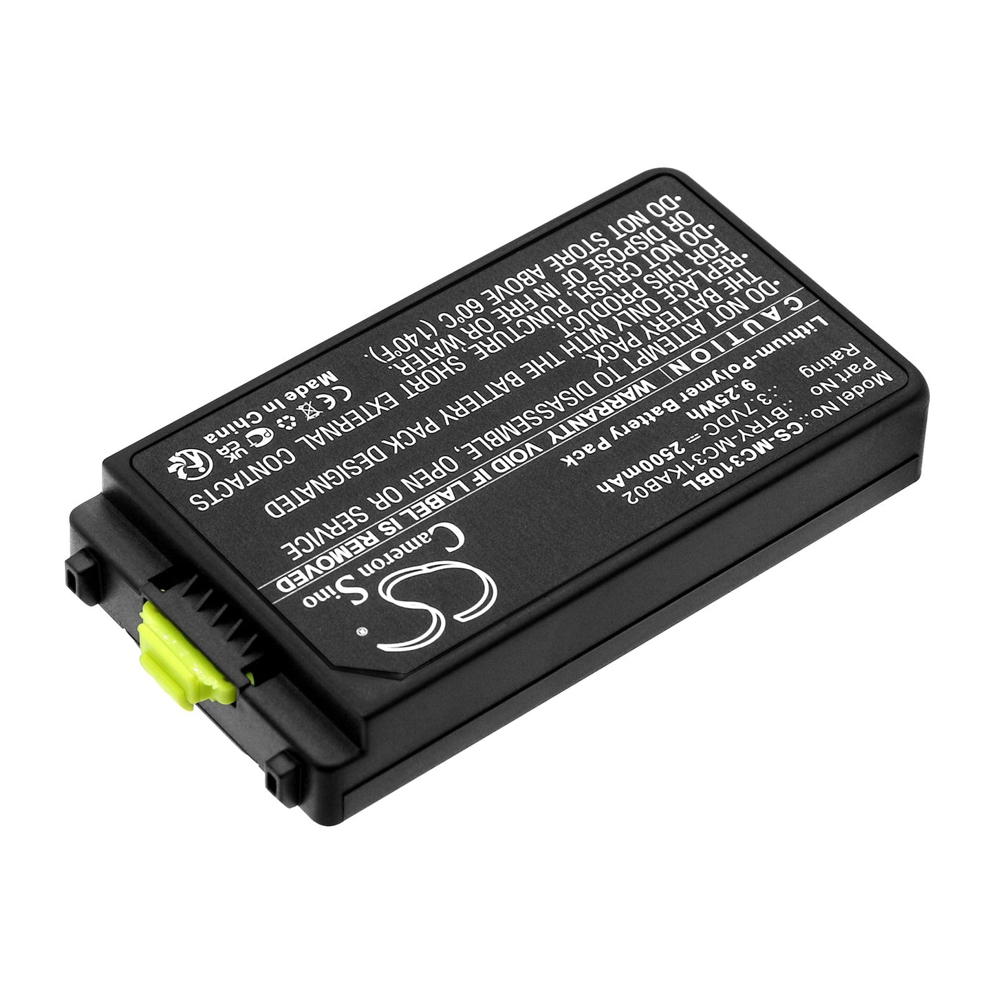 Replacement Battery for Zebra MC3100 – Barcode Scanner – 2500mAh / 9.25Wh / 3.7V