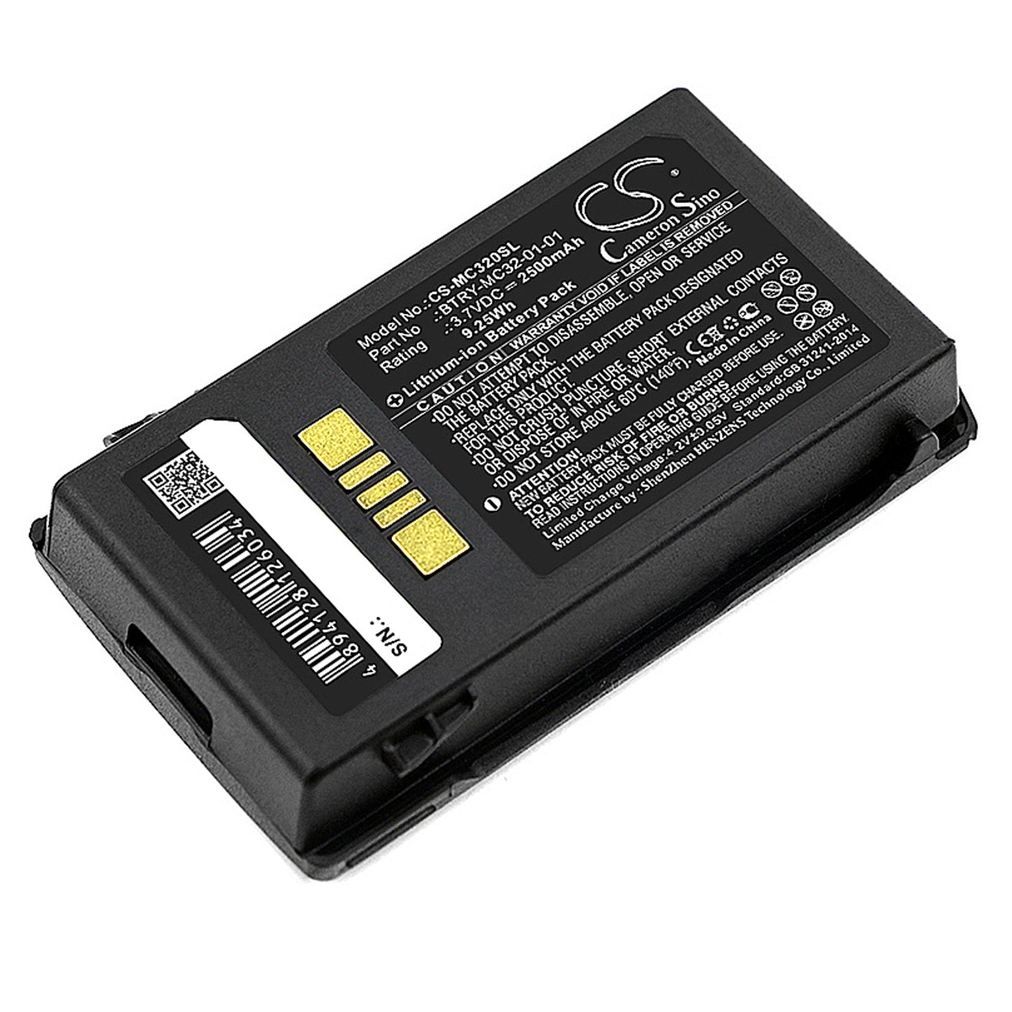 Replacement Battery for Zebra MC3200 – Barcode Scanner – 2500mAh / 9.25Wh / 3.7V