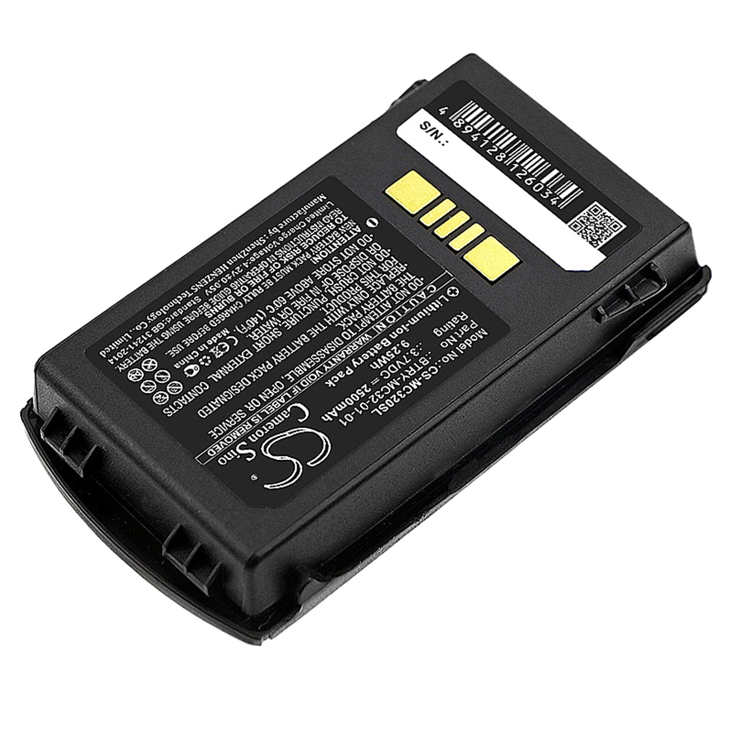 Replacement Battery for Zebra MC3200 – Barcode Scanner – 2500mAh / 9.25Wh / 3.7V