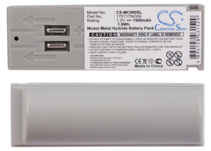 Replacement Battery for 3M C1025 Transceiver – Wireless Headset – 1500mAh/1.8Wh / 1.2V