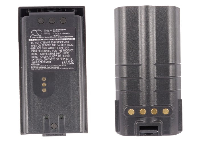 Replacement Battery for Harris P5100 – Two-Way Radio – 2500mAh / 18.00Wh / 7.2V