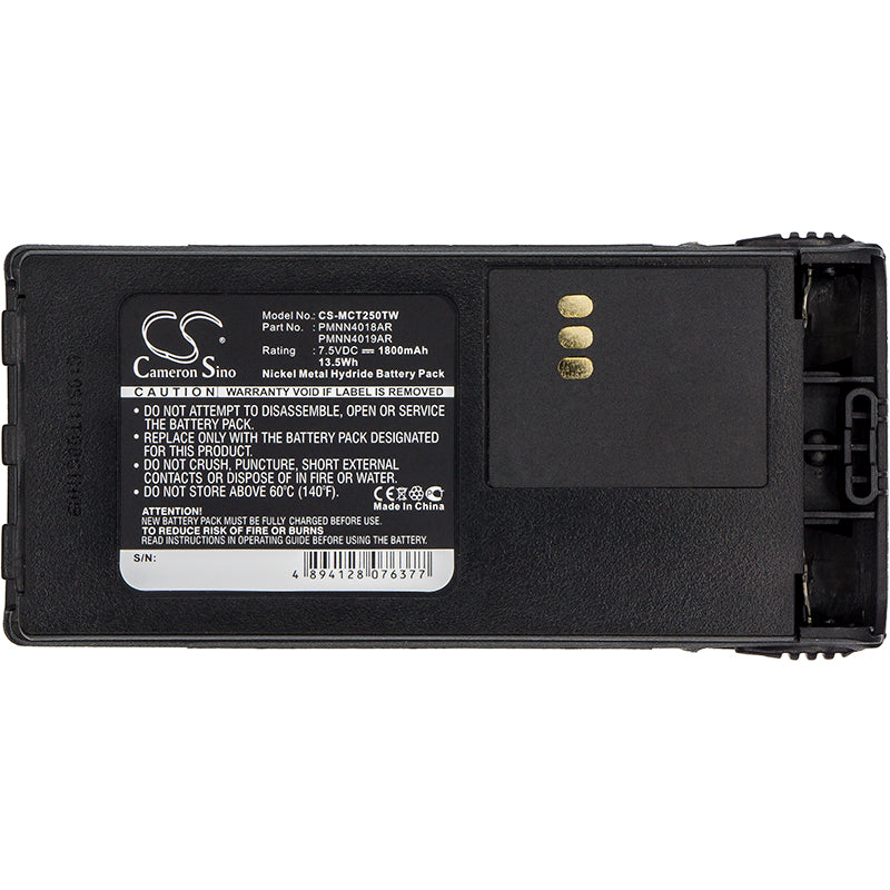 Replacement Battery for Motorola CT150 – Two-Way Radio – 1800mAh/13.5Wh / 7.5V