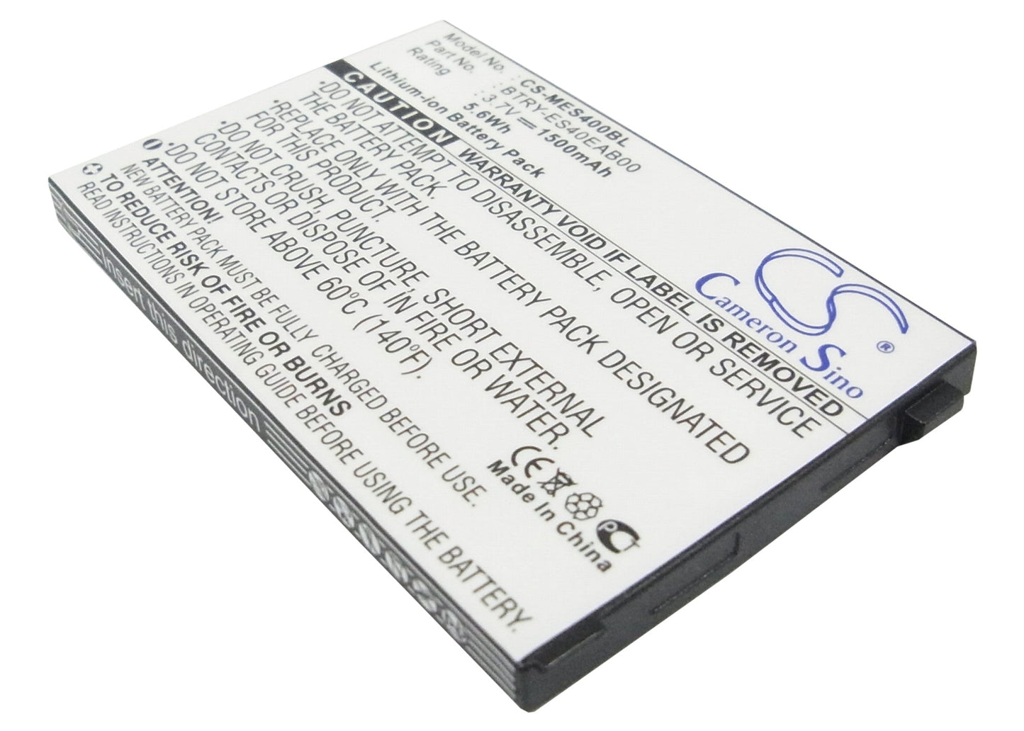 Replacement Battery for Symbol  ES400 – Barcode Scanner – 1500mAh / 5.55Wh / 3.7V