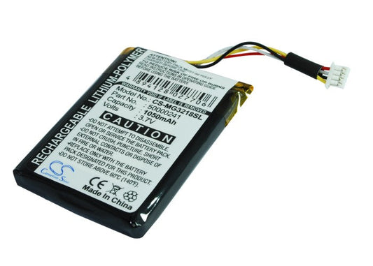 Replacement Battery for Typhoon  MyGuide m imove 3218 – GPS, Navigator – 1050mAh / 3.7V