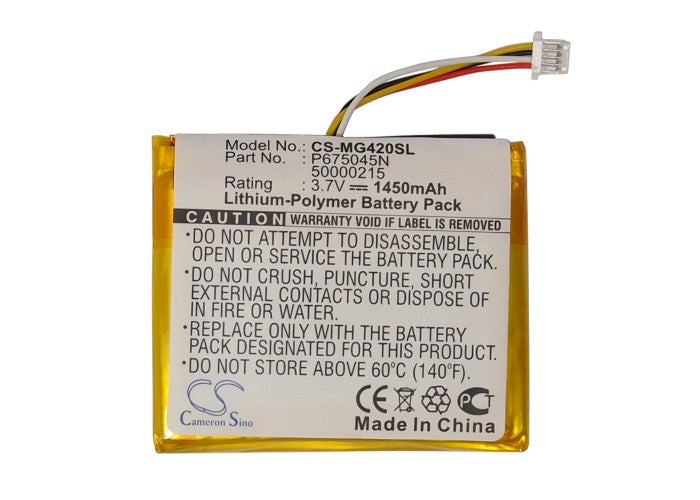 Replacement Battery for Typhoon  MyGuide 4200 – GPS, Navigator – 1450mAh / 3.7V