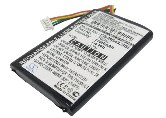 Replacement Battery for Typhoon  Myguide 4328 – GPS, Navigator – 1100mAh / 3.7V