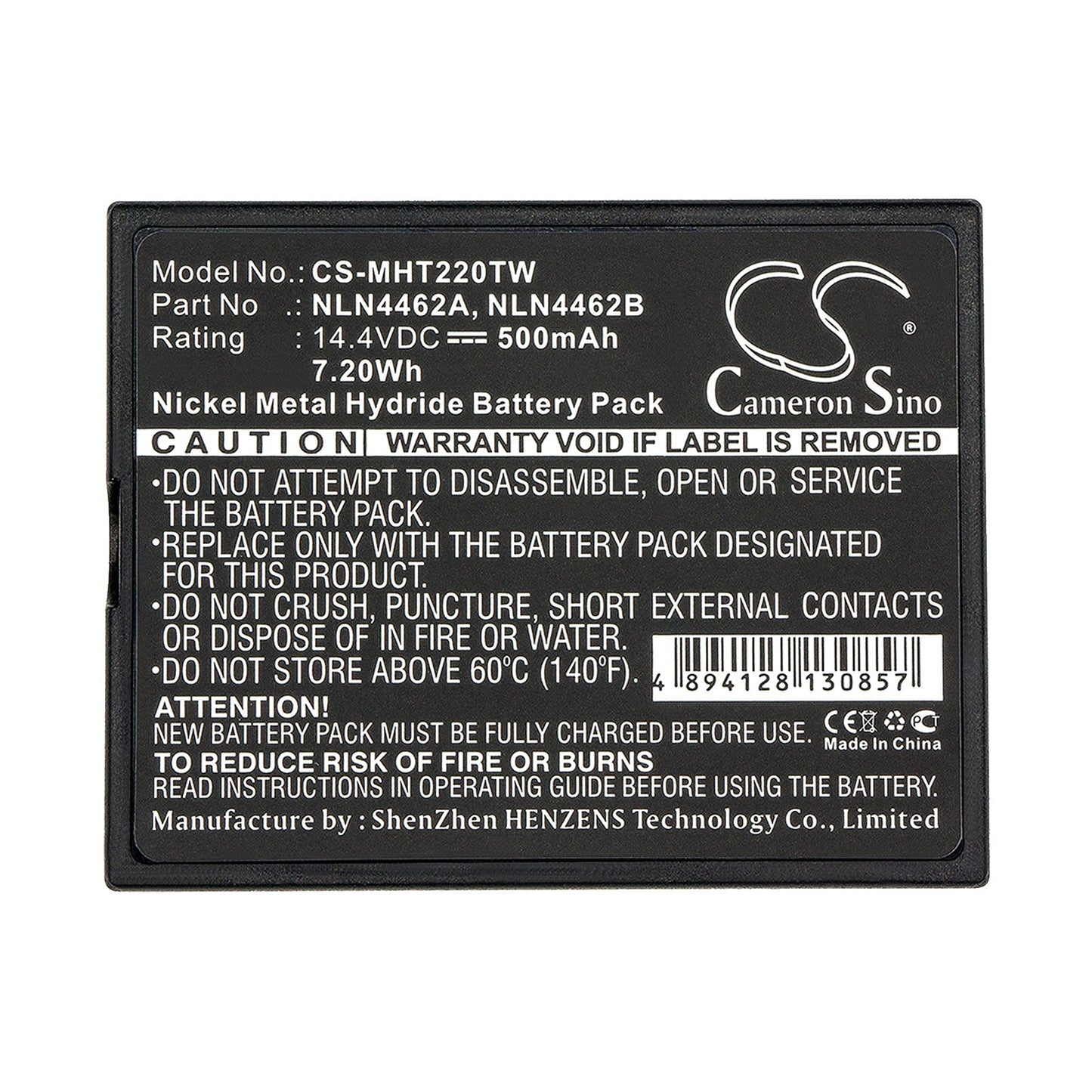 Replacement Battery for Motorola BA200N – Two-Way Radio – 500mAh / 7.20Wh / 14.4V