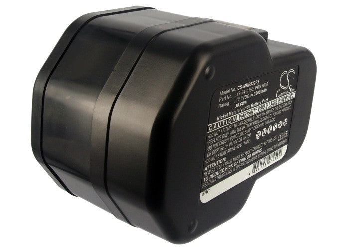 Replacement Battery for Milwaukee 0502-23 – Power Tools – 3300mAh/39.6Wh / 12.0V