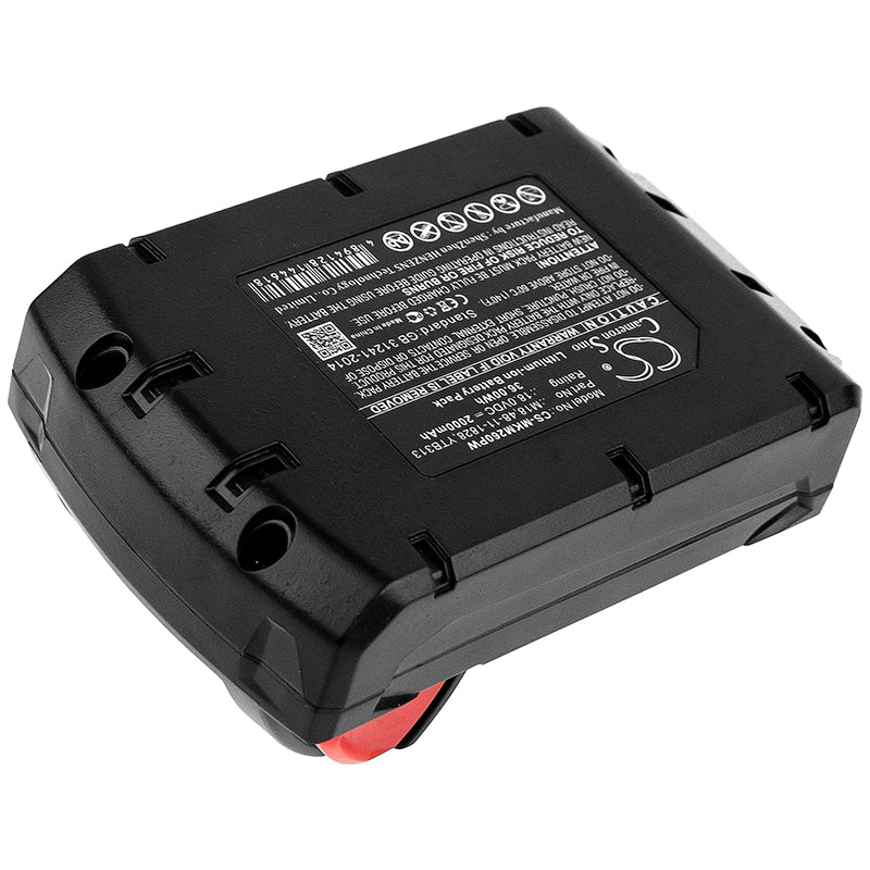 Replacement Battery for Atlas Copco LokTor H18 – Power Tools – 2000mAh / 36.00Wh / 18.0V