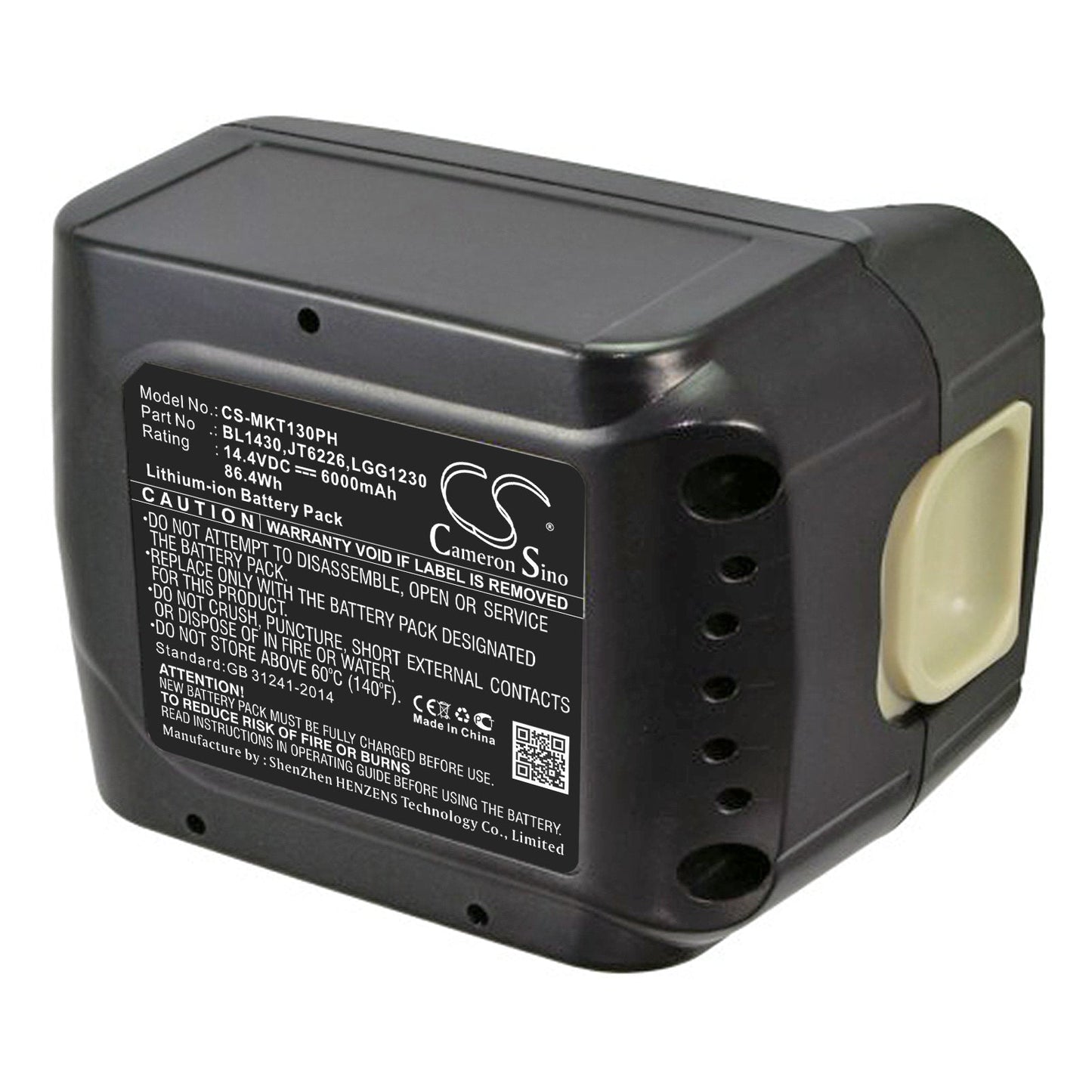 Replacement Battery for Makita BBO140 – Power Tools – 6000mAh / 86.40Wh / 14.4V