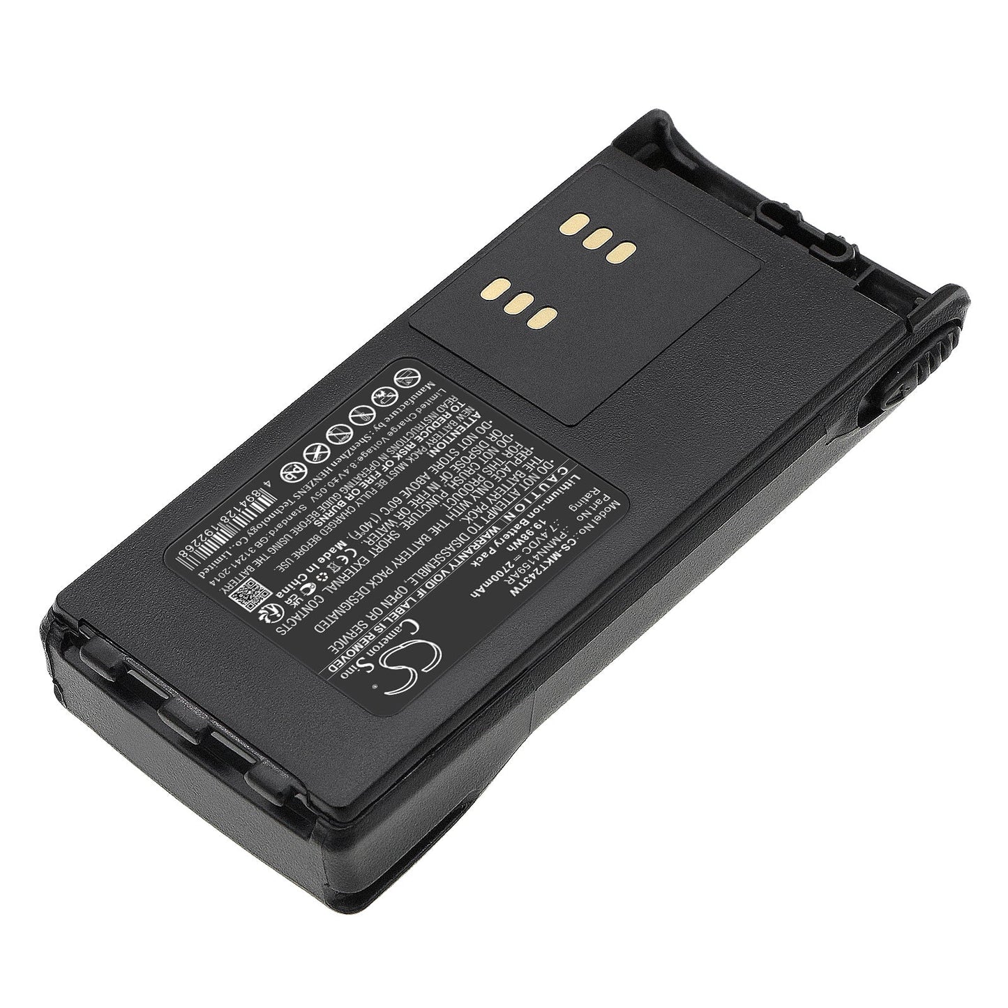 Replacement Battery for Motorola GP1280 – Two-Way Radio – 2700mAh / 19.98Wh / 7.4V