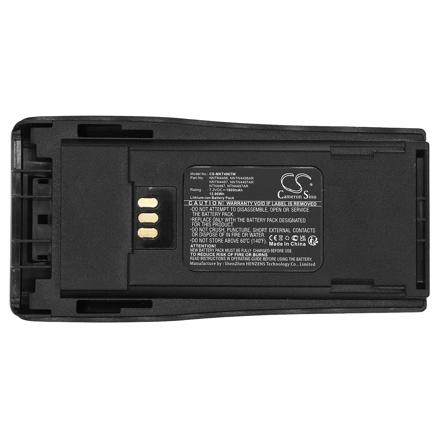 Replacement Battery for Motorola CP040 – Two-Way Radio – 1800mAh / 12.96Wh / 7.2V