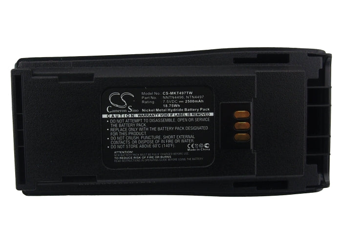 Replacement Battery for Motorola CP040 – Two-Way Radio – 2500mAh / 18.75Wh / 7.5V
