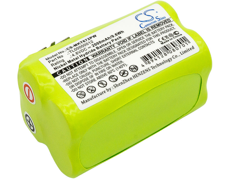 Replacement Battery for Makita 6722D – Power Tools – 2000mAh/9.6Wh / 4.8V