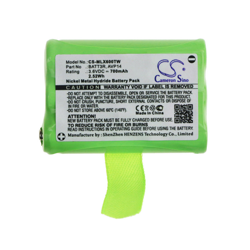 Replacement Battery for Midland LXT600 – Two-Way Radio – 700mAh / 2.52Wh / 3.6V