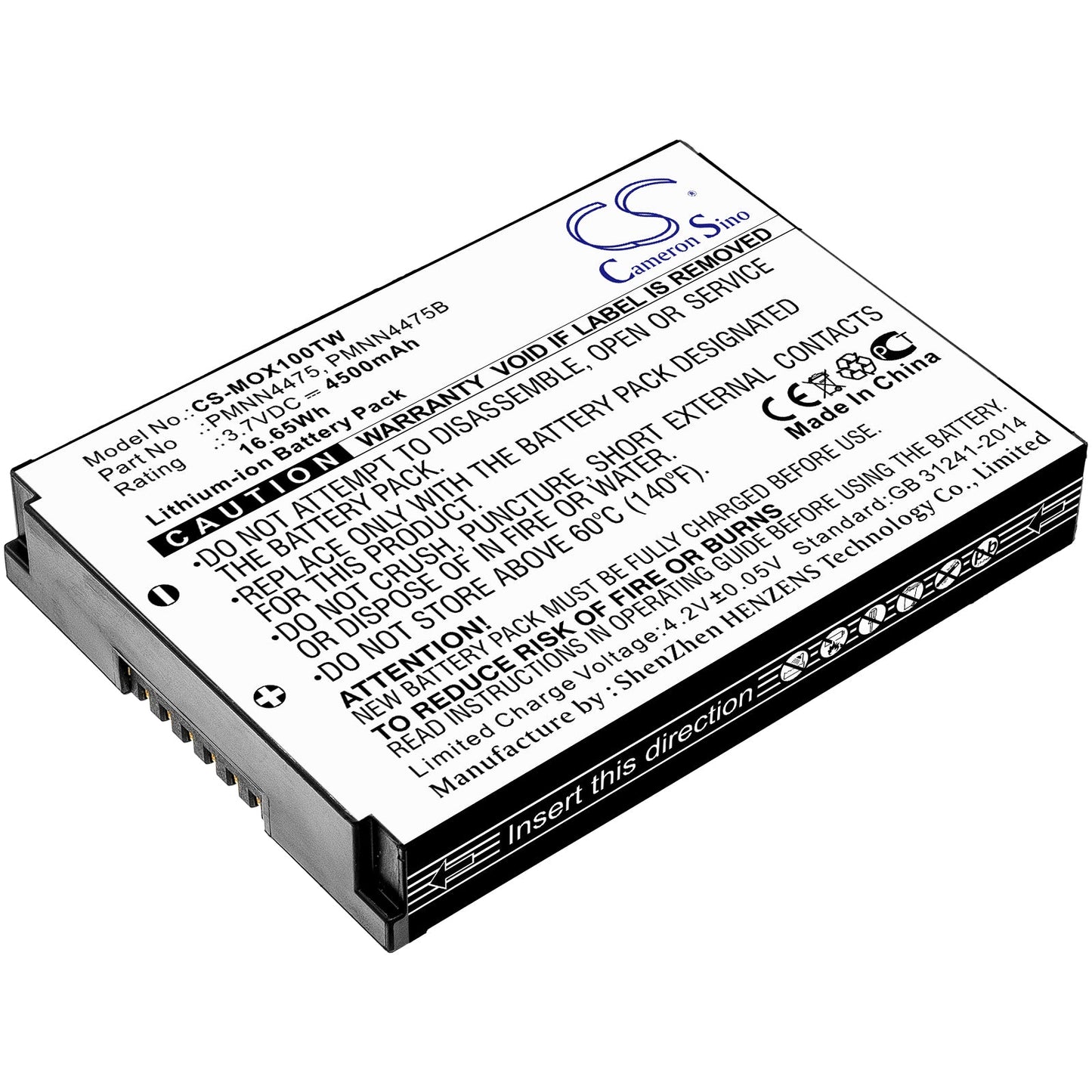 Replacement Battery for LEX L10 – Two-Way Radio – 4500mAh / 16.65Wh / 3.7V