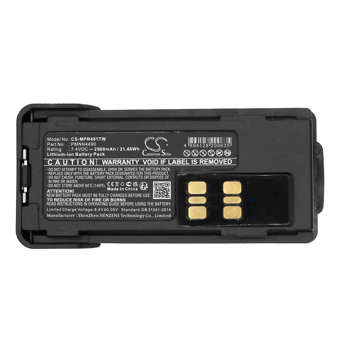 Replacement Battery for Motorola DEP550e – Two-Way Radio – 2900mAh / 21.46Wh / 7.4V