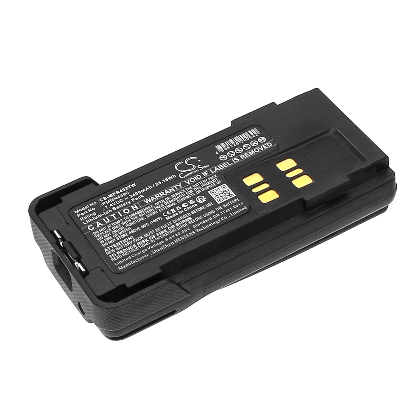 Replacement Battery for Motorola DEP550e – Two-Way Radio – 3400mAh / 25.16Wh / 7.4V