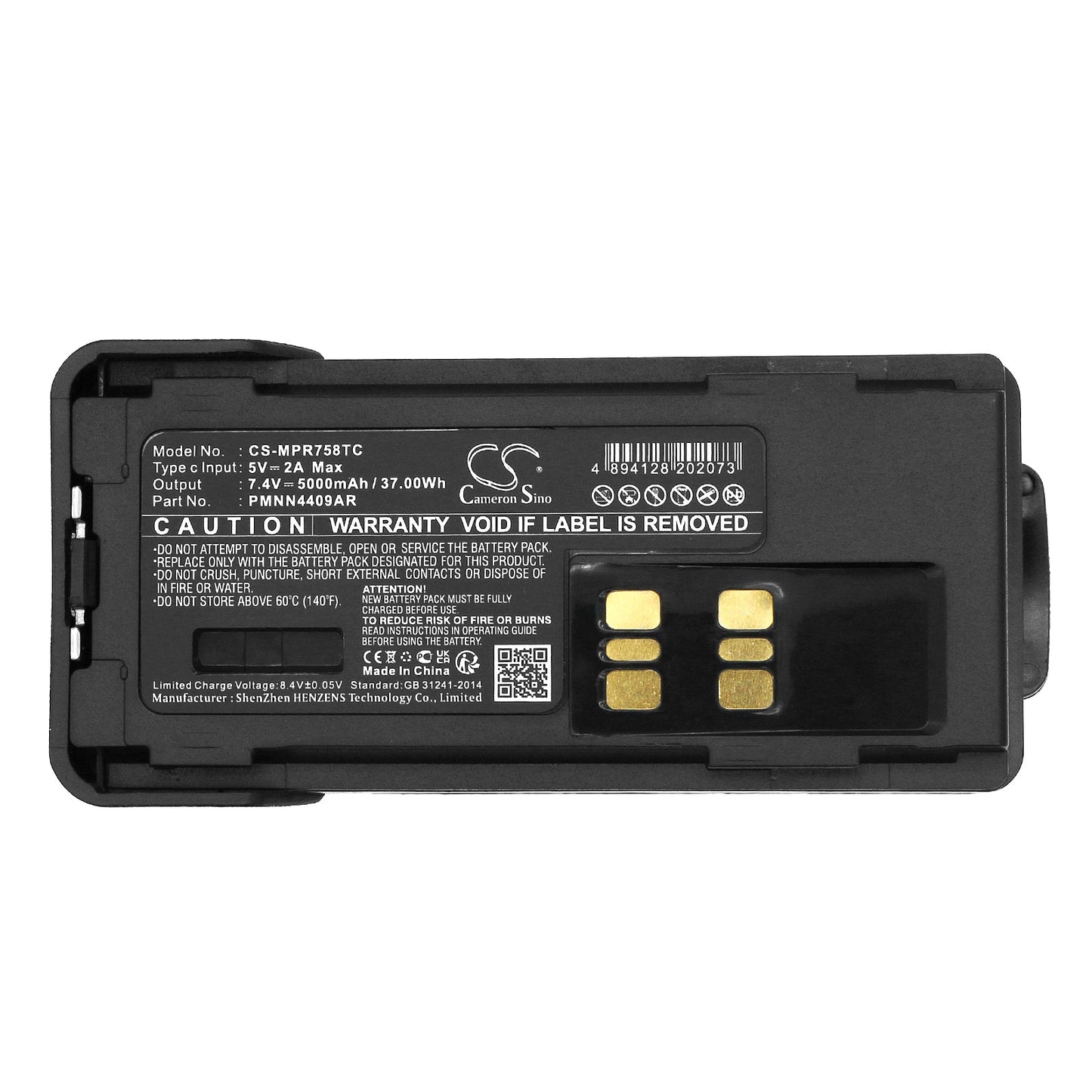 Replacement Battery for Motorola APX2000 – Two-Way Radio – 5000mAh / 37.00Wh / 7.4V