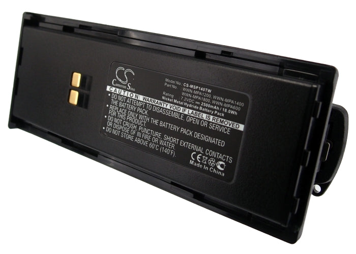 Replacement Battery for Maxon SL55 – Two-Way Radio – 2500mAh/18.0Wh / 7.2V