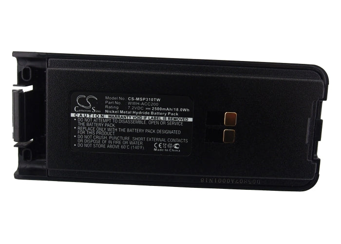 Replacement Battery for Maxon SP300 – Two-Way Radio – 2500mAh/18.0Wh / 7.2V