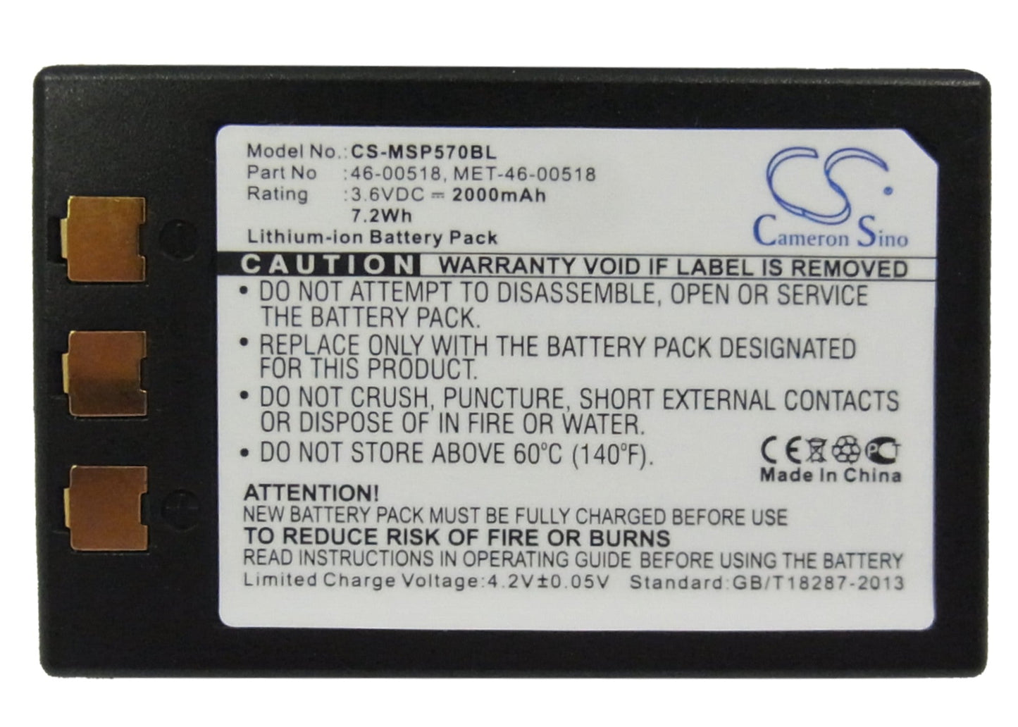Replacement Battery for Metrologic MK5710 – Barcode Scanner – 2000mAh / 3.6V