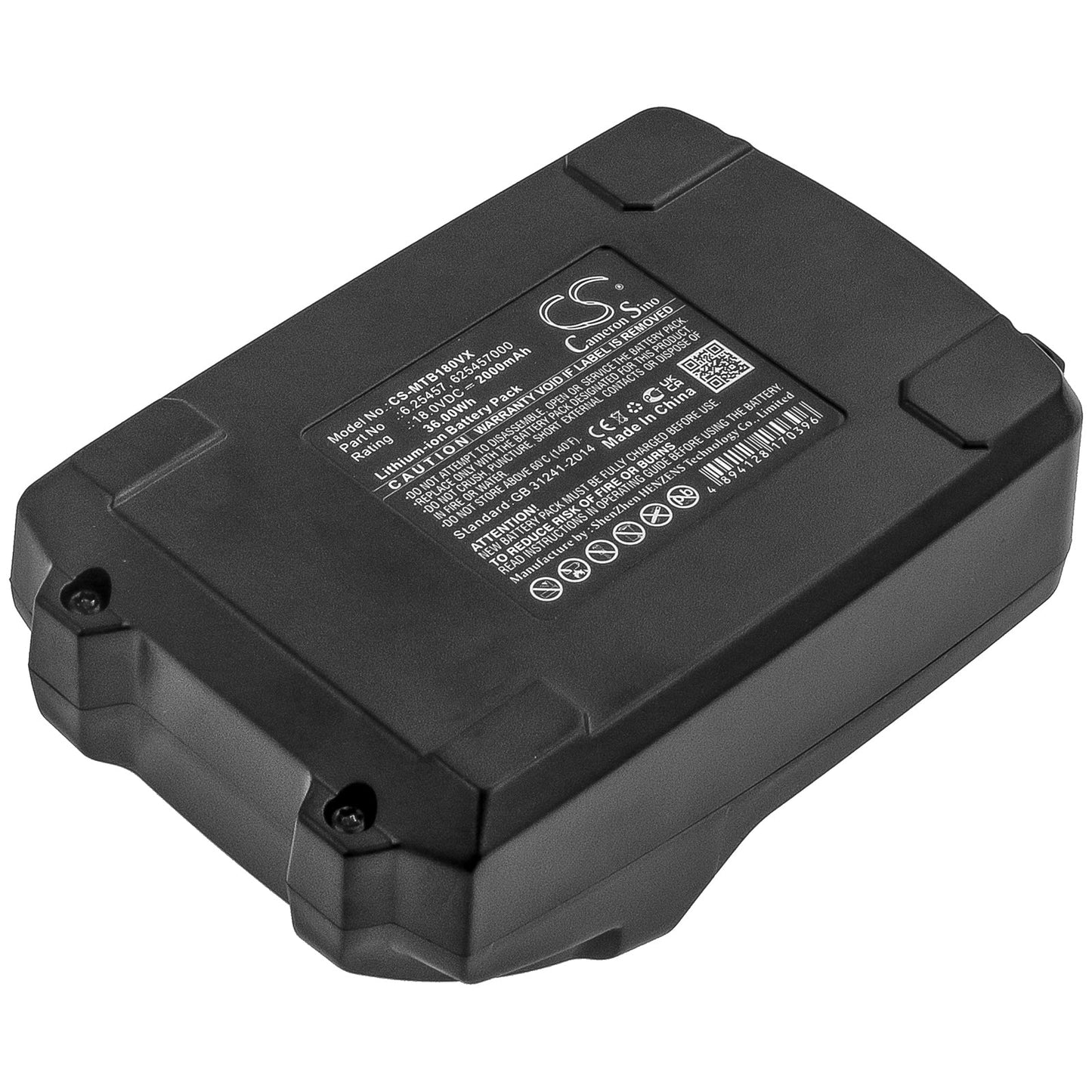 Replacement Battery for Eisenblatter HT Langsschleifmaschine – Power Tools – 2000mAh / 36.00Wh / 18.0V
