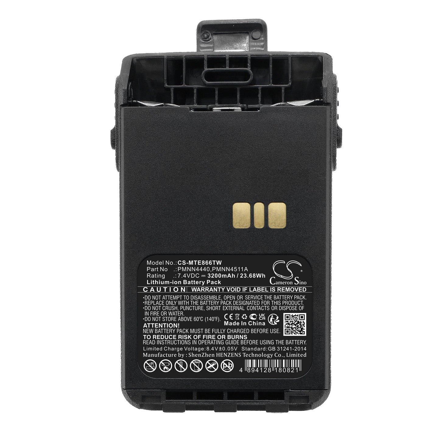 Replacement Battery for Motorola DP3000e – Two-Way Radio – 3200mAh / 23.68Wh / 7.4V