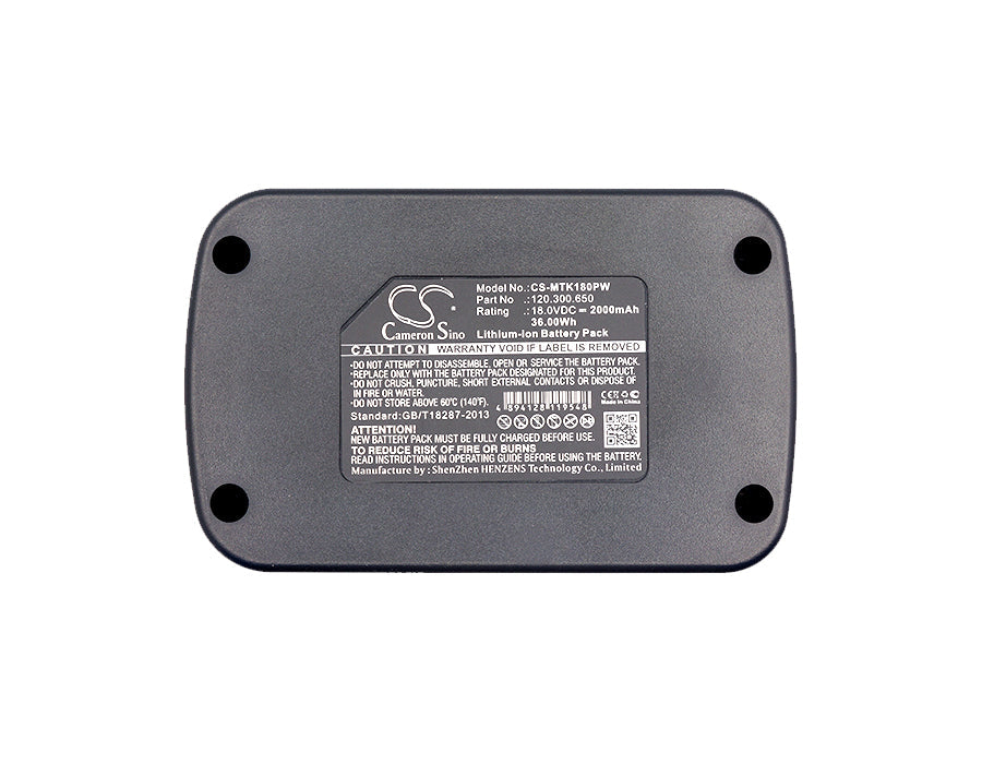 Replacement Battery for MATRIX  AK 18-1-Li – Power Tools – 2000mAh / 36.00Wh / 18.0V