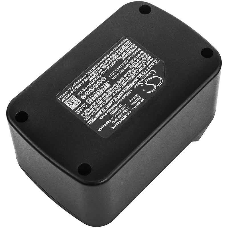 Replacement Battery for MATRIX  AK 18-1-Li – Power Tools – 4000mAh / 72.00Wh / 18.0V